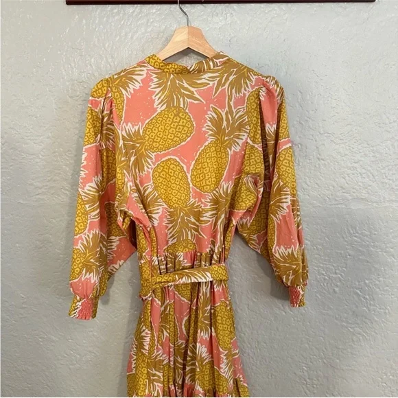 Boden Ava Tiered Maxi Dress Pineapple - Picture 7 of 10